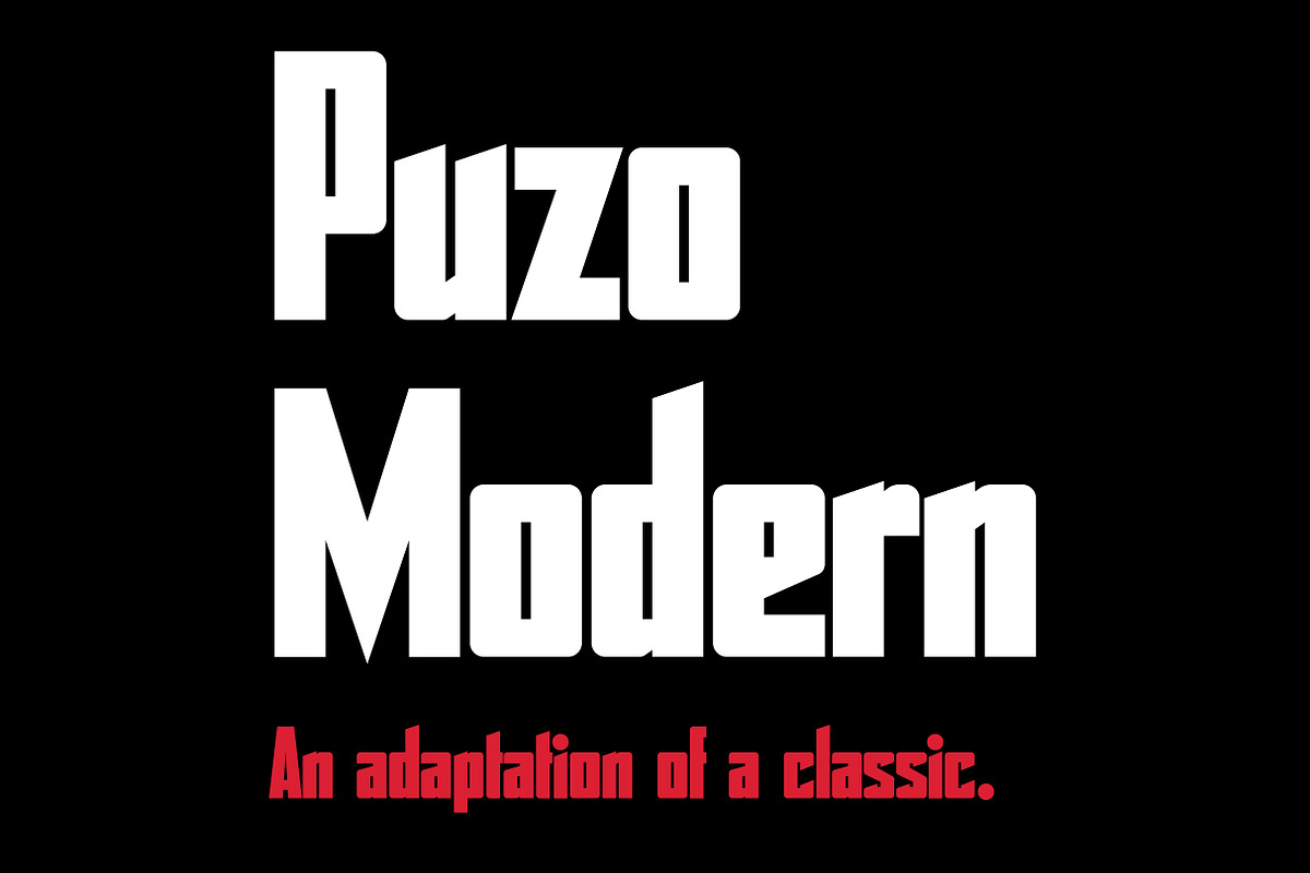 Puzo Modern in Display Fonts - product preview 8
