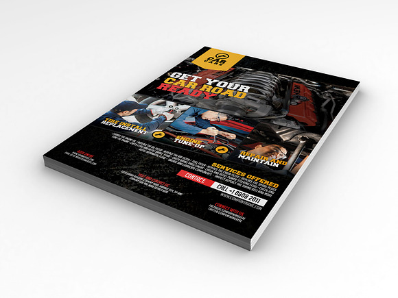 Car Repair Flyer Design Template in Flyer Templates - product preview 2