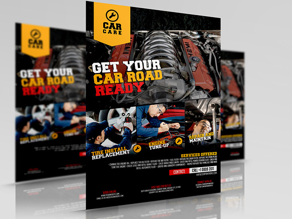 Car Repair Flyer Design Template in Flyer Templates - product preview 5