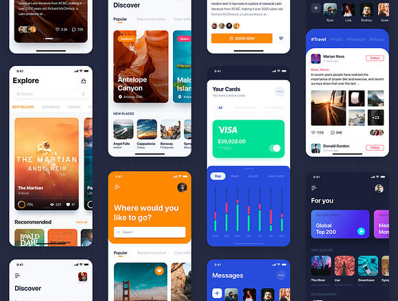 Pallas Mobile UI Kit in UI Kits and Libraries - product preview 3