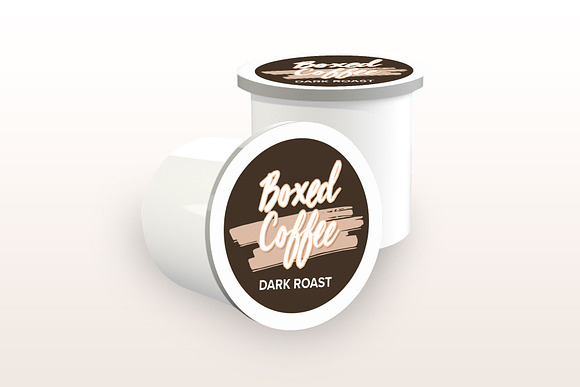 Single Brew Coffee Pod & Box Mockup in Product Mockups - product preview 4