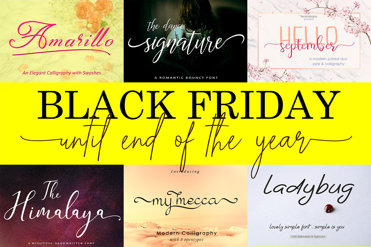BLACK FRIDAY SALE in Script Fonts - product preview 8
