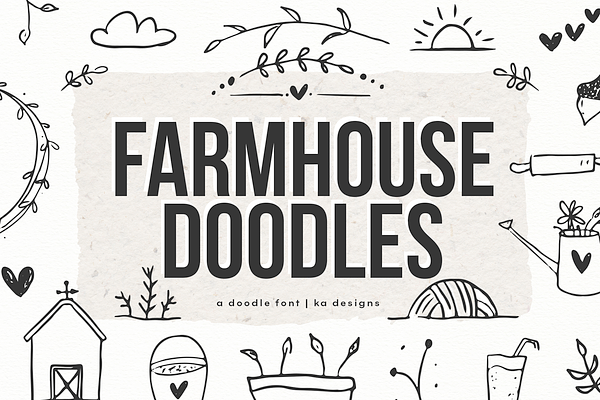 Farmhouse Doodles Font