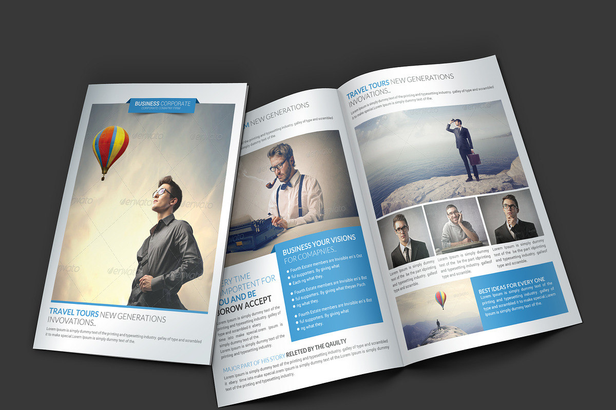 Corporate Business Brochure Template in Brochure Templates - product preview 8