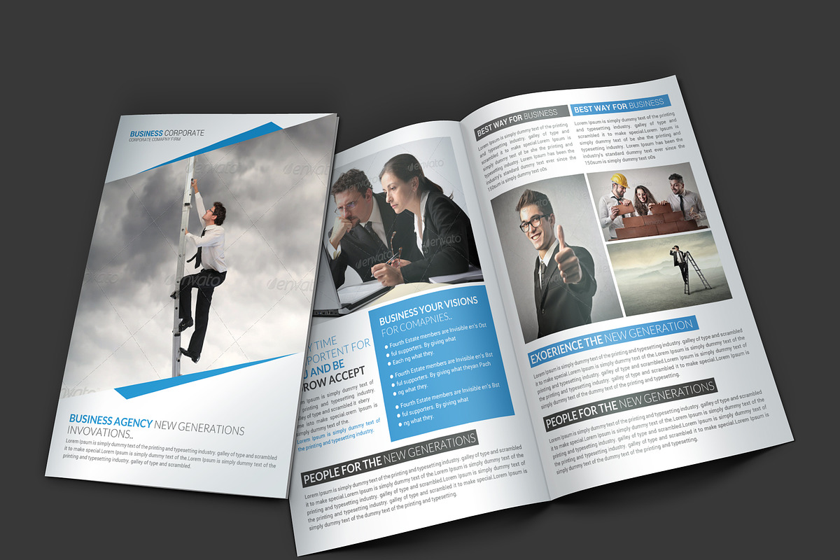 Multi Business Bi-fold Brochure in Brochure Templates - product preview 8