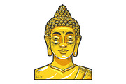 Four eyes buddha golden statue