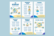 IT startup brochure template layout