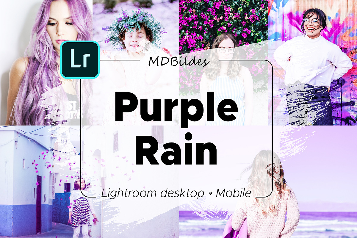 5 Lightroom Presets, Purple Rain in Add-Ons - product preview 8