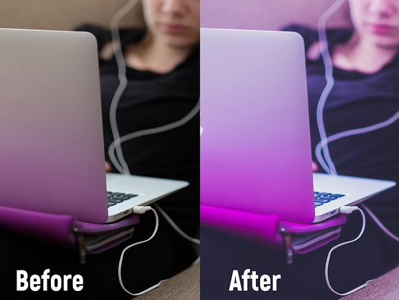 5 Lightroom Presets, Purple Rain in Add-Ons - product preview 5