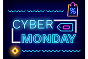 Cyber Monday Neon Sign, Discount and