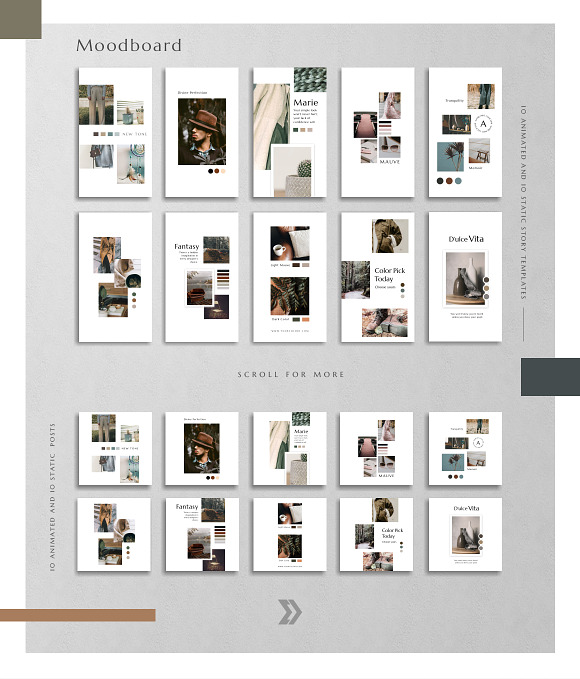 Bundle Basic Pack Animated -PS/CANVA in Instagram Templates - product preview 5
