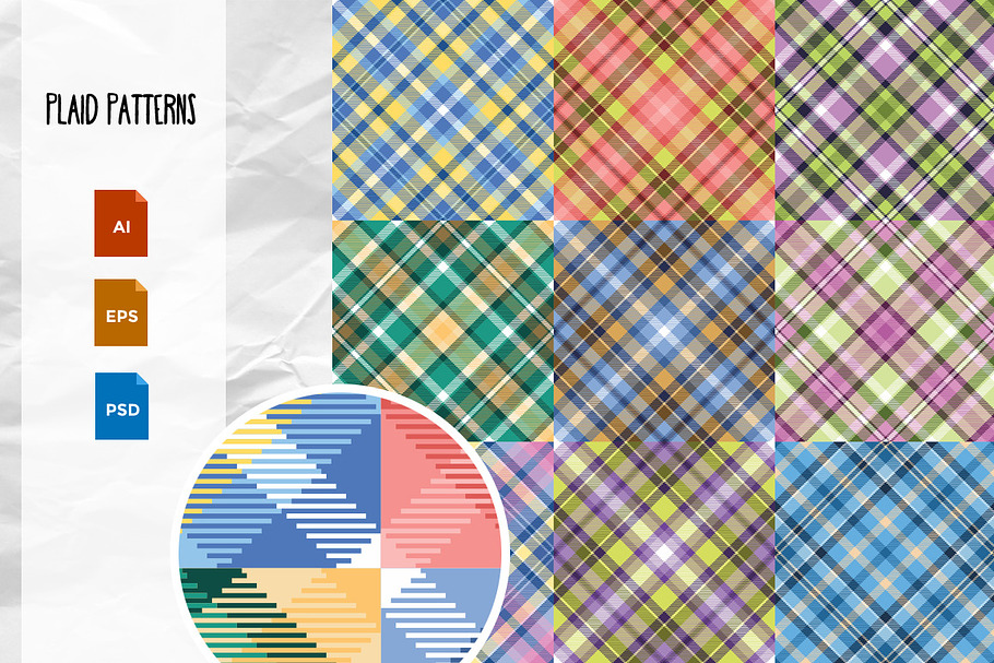 Seamless Plaid Patterns in Patterns - product preview 8