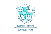 Business learning concept icon