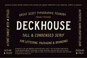 Deckhouse - Lettering serif font