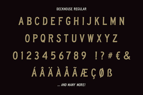 Deckhouse - Lettering serif font in Serif Fonts - product preview 4
