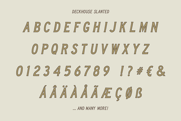 Deckhouse - Lettering serif font in Serif Fonts - product preview 5