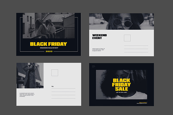 Black Friday Postcard in Postcard Templates - product preview 6