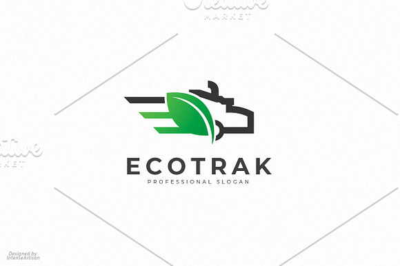 Eco Truck Logo in Logo Templates - product preview 1