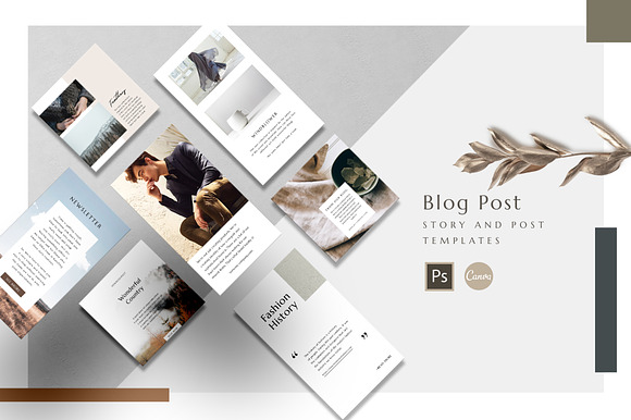 Bundle Basic Pack Animated -PS/CANVA in Instagram Templates - product preview 12