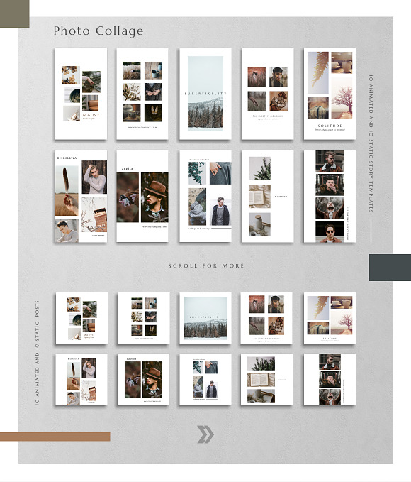 Bundle Basic Pack Animated -PS/CANVA in Instagram Templates - product preview 17
