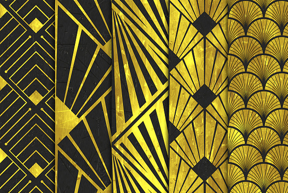 Art deco backgrounds in Graphics - product preview 2