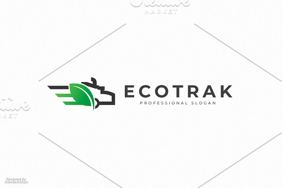 Eco Truck Logo in Logo Templates - product preview 3