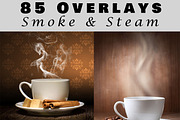 85 Smoke and steam overlays