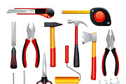 Tools for housework icon set