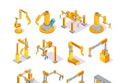 Isometric set of conveyor machines