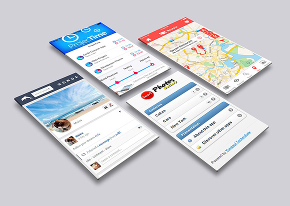 Mobile App Mock-up in Mobile & Web Mockups - product preview 3
