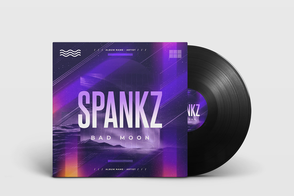 Spankz Album Cover Art Template in Social Media Templates - product preview 8