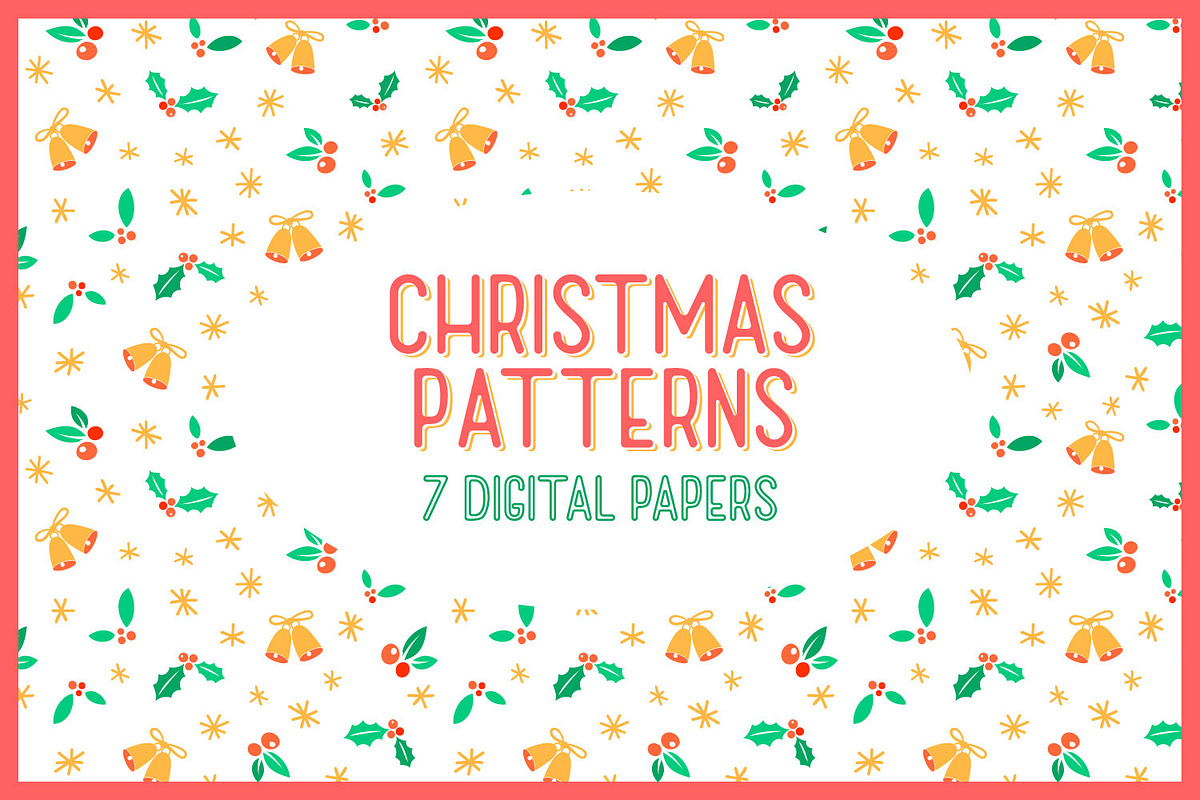 Christmas Patterns - 7 digital paper in Patterns - product preview 8