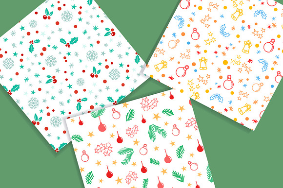 Christmas Patterns - 7 digital paper in Patterns - product preview 3