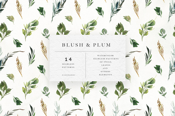 Blush & Plum Floral Patterns in Patterns - product preview 3