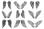 Set of Angel wings in vintage