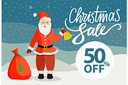 Poster with Santa Claus and