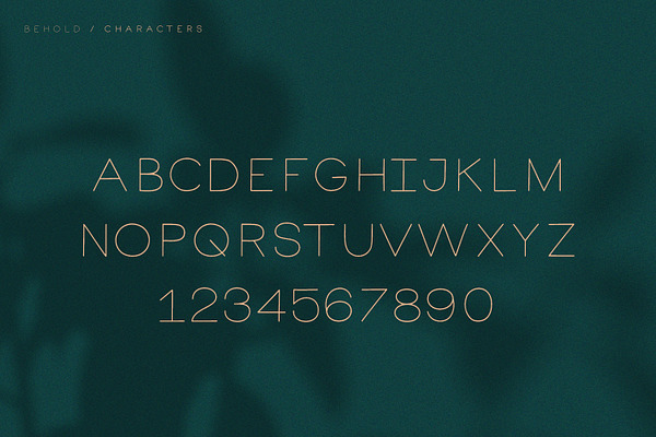 Behold | Elegant Sans Serif