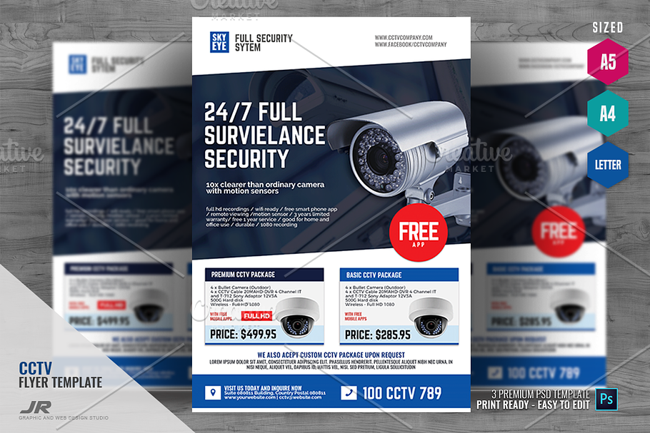 CCTV Surveillance Camera Shop Flyer