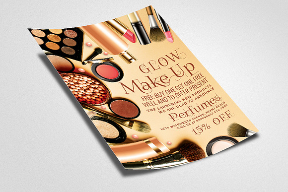 Cosmetics Product Ads Flyer/Poster in Flyer Templates - product preview 1