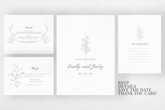 Minimal Sketch Wedding Suite in Wedding Templates - product preview 2