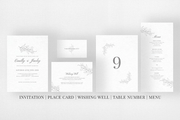 Minimal Sketch Wedding Suite in Wedding Templates - product preview 4