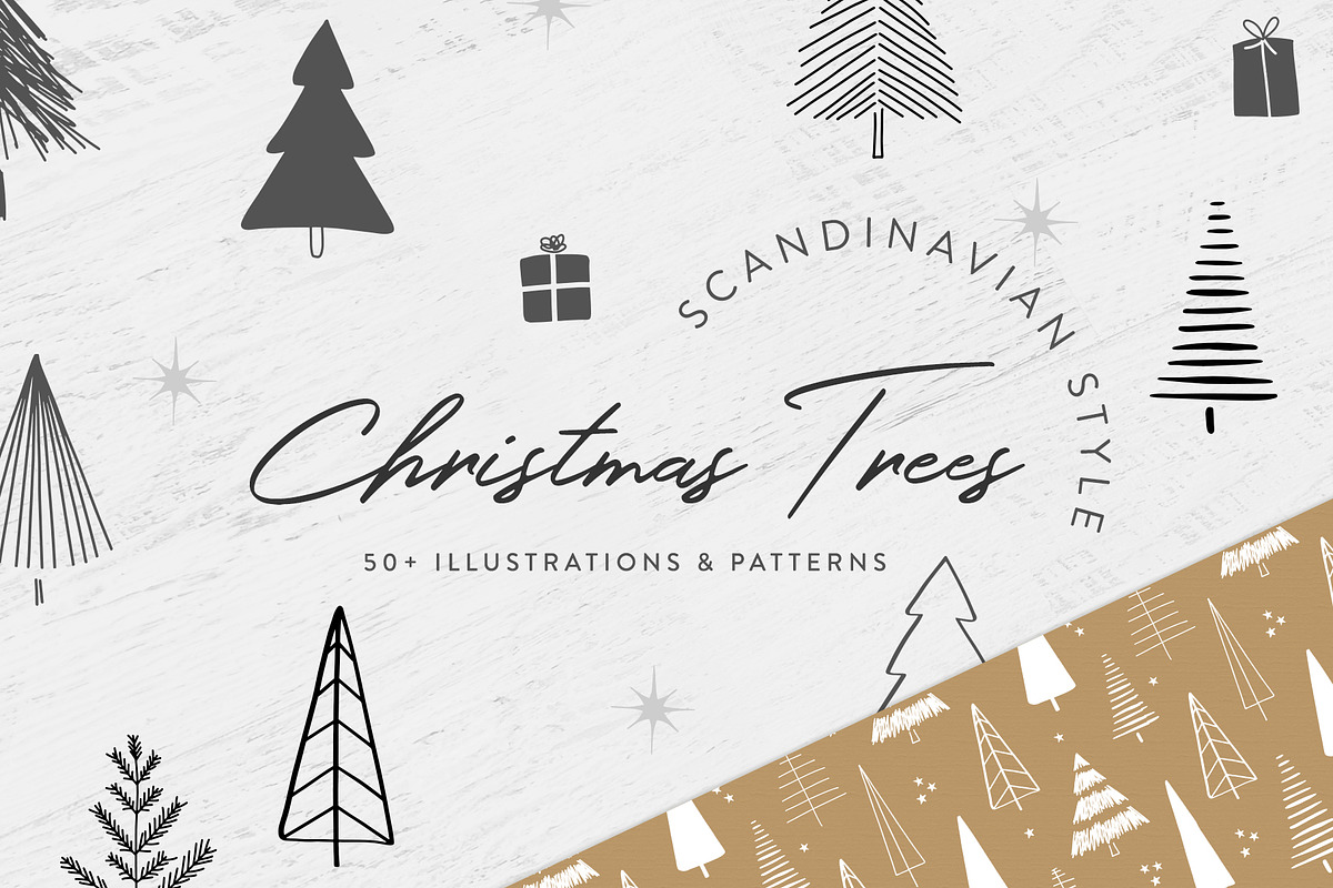 Scandinavian Christmas Trees & More in Illustrations - product preview 8