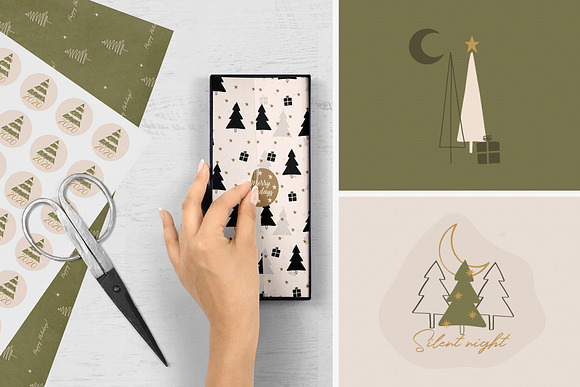 Scandinavian Christmas Trees & More in Illustrations - product preview 3