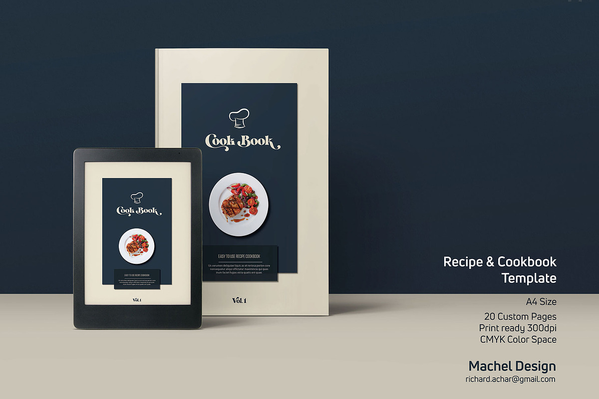 Recipe, Menu and Cookbook Template in Magazine Templates - product preview 8