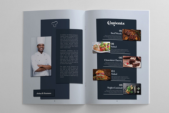 Recipe, Menu and Cookbook Template in Magazine Templates - product preview 2