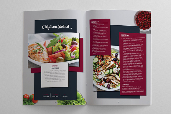Recipe, Menu and Cookbook Template in Magazine Templates - product preview 4