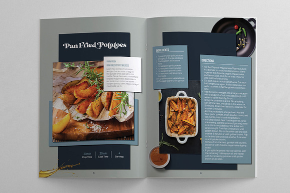 Recipe, Menu and Cookbook Template in Magazine Templates - product preview 5