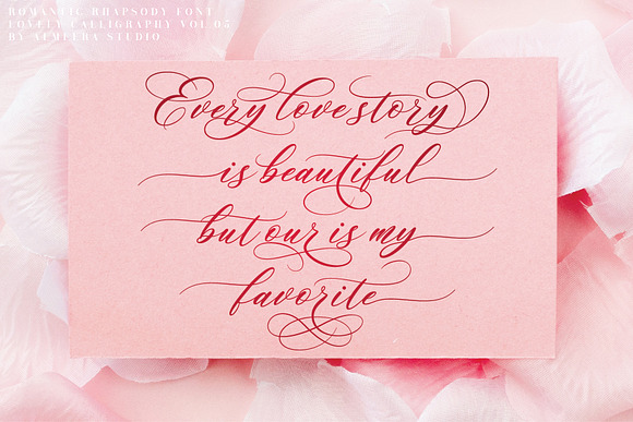 Romantic Rhapsody in Script Fonts - product preview 1