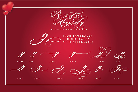 Romantic Rhapsody in Script Fonts - product preview 6