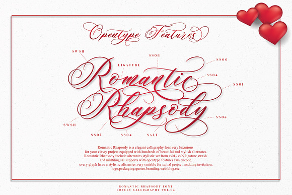 Romantic Rhapsody in Script Fonts - product preview 8